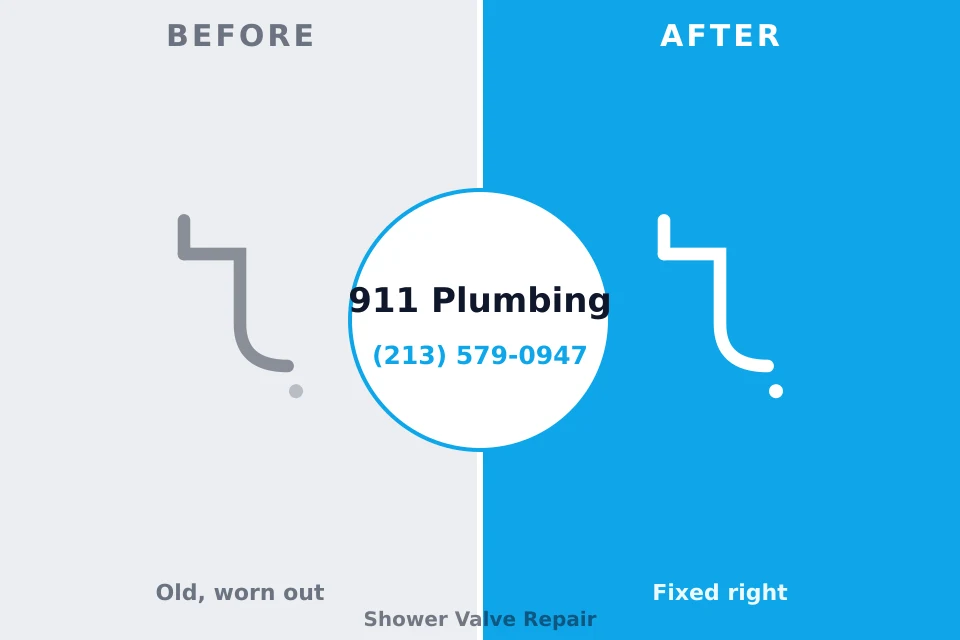 Before and after: plumbing repair Boulder City, NV